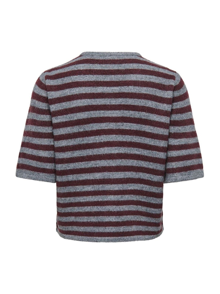 ONLY Stripe Short Sleeve Cardigan - Obraz 2 z 3