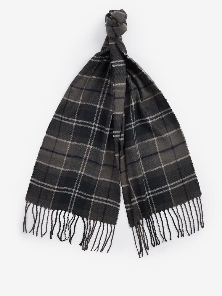 Barbour® International Sweeper Beanie Hat and Check Scarf Boxed Gift Set - Image 2 of 4 Barbour® International Sweeper Beanie Hat and Check Scarf Boxed Gift Set - Image 2 of 4