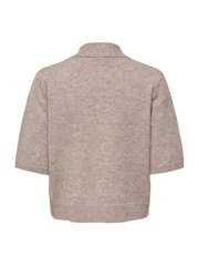 ONLY Short Sleeve Scarf Detail Cardigan - Obraz 2 z 3