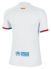 Nike White/Blue Jr. FC Barcelona 23/24 Football Shirt - Image 3 of 3