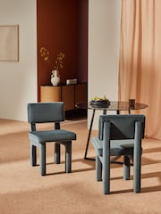 MADE.COM Set of 2 Grey Savea Dining Chairs - Image 1 of 2