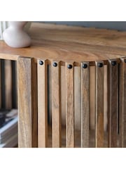 Gallery Home Natural Vernal Slatted Console Table - Image 2 of 3