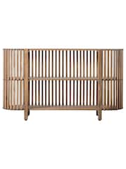 Gallery Home Natural Vernal Slatted Console Table - Image 3 of 3