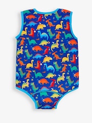 Dinosaurio azul - JoJo Maman Bébé Estampado Traje de neopreno para bebés - Imagen 3 de 4