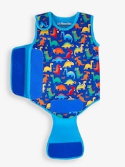 JoJo Maman Bébé Blue Dino Print Baby Wetsuit - Image 5 of 5