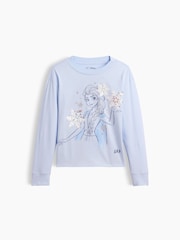 Ceriņkrāsas Frozen - Liela izmēra, apvelkams, fliteriem rotāts T-krekls ar Gap logotipu (4–13gadi) - Attēls 3 no 4
