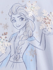 Ceriņkrāsas Frozen - Liela izmēra, apvelkams, fliteriem rotāts T-krekls ar Gap logotipu (4–13gadi) - Attēls 4 no 4