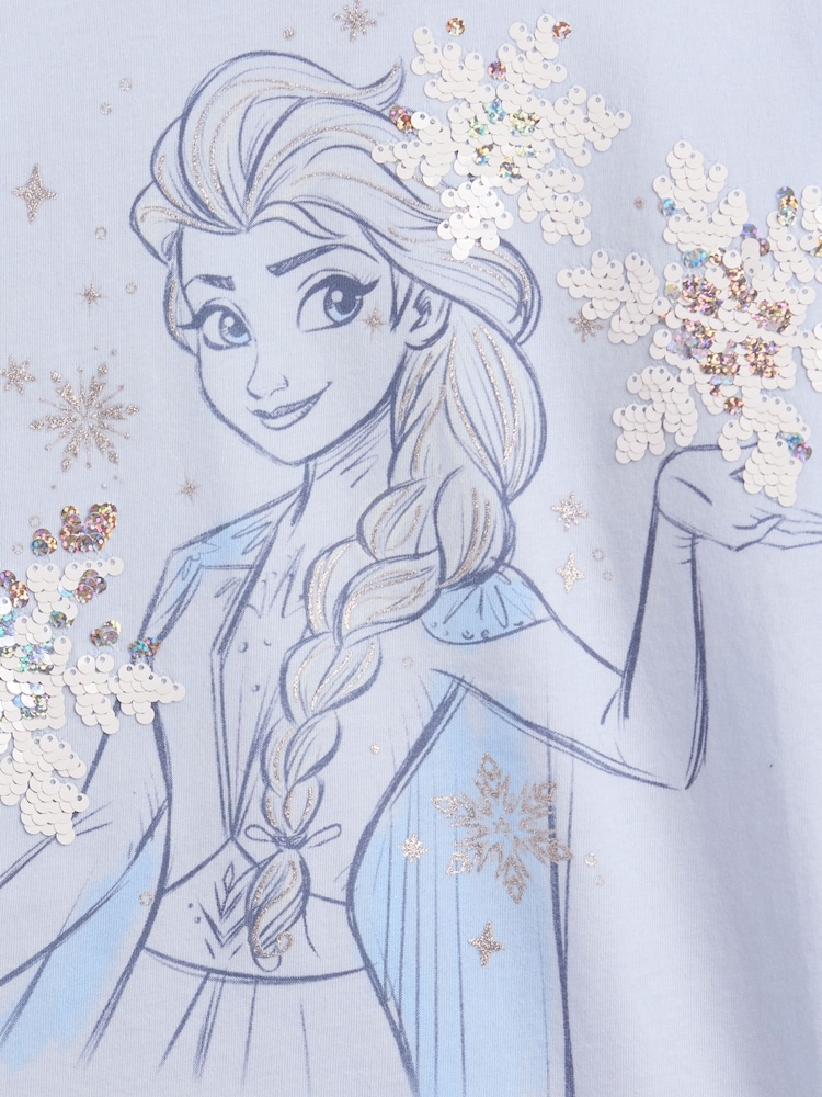 Ceriņkrāsas Frozen - Liela izmēra, apvelkams, fliteriem rotāts T-krekls ar Gap logotipu (4–13gadi) - Attēls 4 no 4
