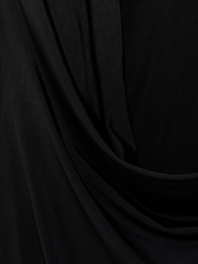 River Island Black Cowl Shirt Bodysuit - Image 4 of 4 River Island Black Cowl Shirt Bodysuit - Image 4 of 4