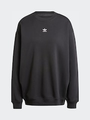 Флисовая толстовка свободного кроя с круглым вырезом Adidas Original Essentials - Изображение 2 2