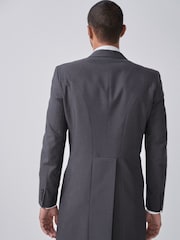 Charcoal Grey Slim Fit Morning Suit: Jacket - Image 3 of 5