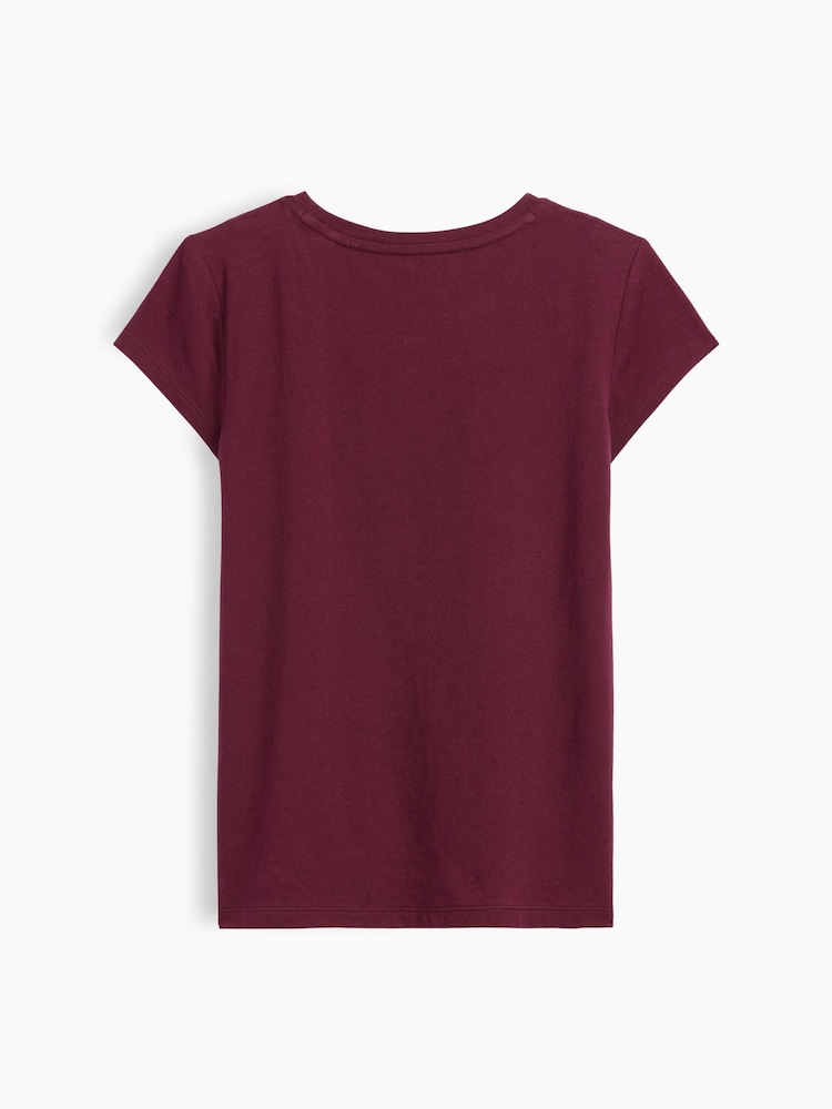 Gap Burgundy Bear Graphic Short Sleeve T-Shirt (4-13yrs) - Image 2 of 3 Gap Burgundy Bear Graphic Short Sleeve T-Shirt (4-13yrs) - Image 2 of 3