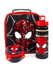 Vanilla Underground Black Marvel Boys Spider-Man Lunch Bag Bottle And Snack Pot - Image 1 of 3
