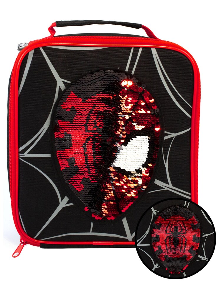 Vanilla Underground Black Marvel Boys Spider-Man Lunch Bag Bottle And Snack Pot - Image 2 of 3 Vanilla Underground Black Marvel Boys Spider-Man Lunch Bag Bottle And Snack Pot - Image 2 of 3