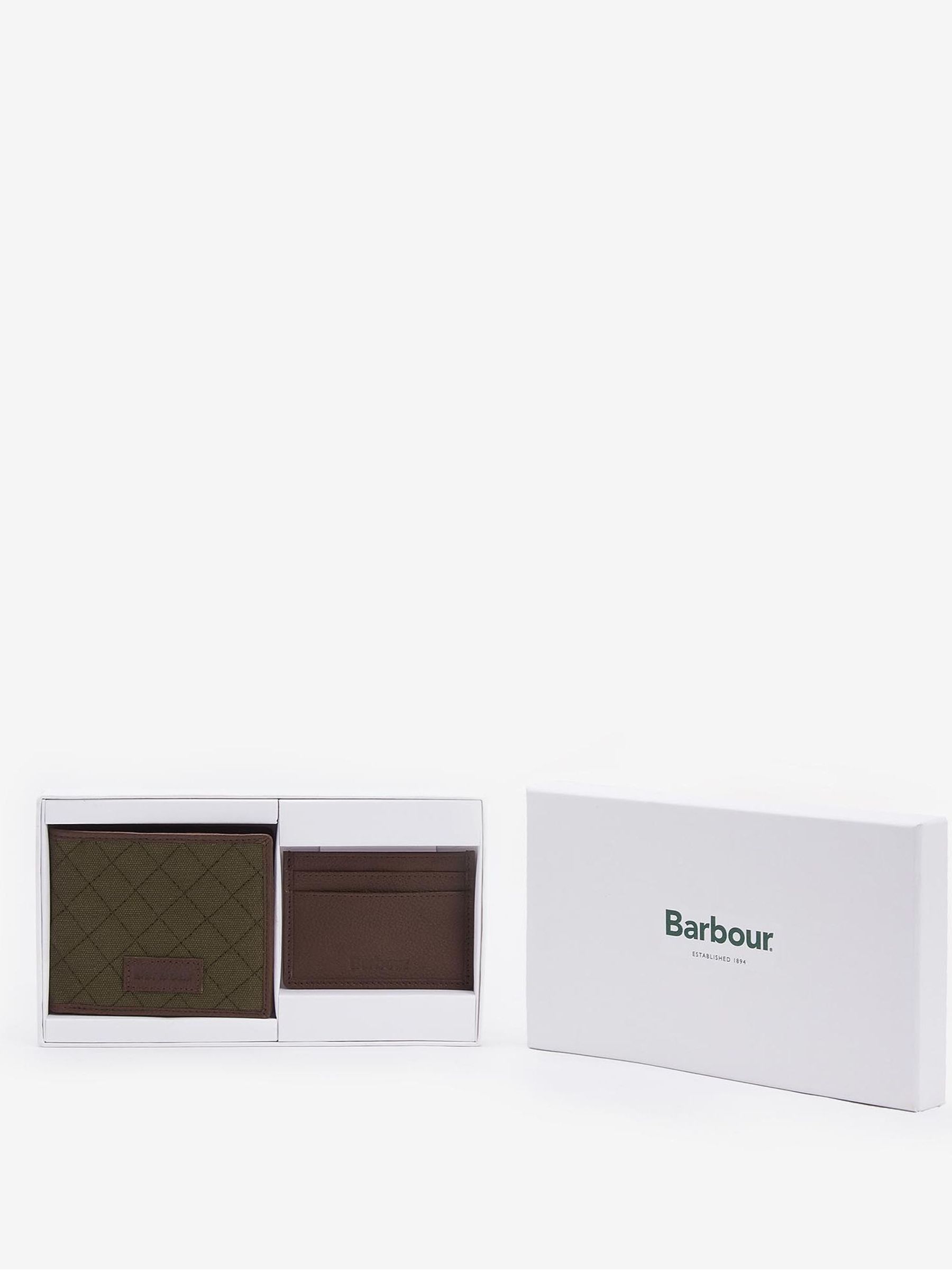 Kaufe Sie Barbour Quilted Padbury Wallet and Card Holder Gift Set bei Next Deutschland