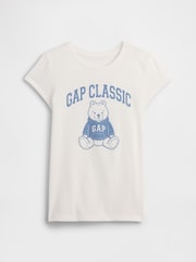 Gap White Bear Graphic Short Sleeve T-Shirt (4-13yrs) - Image 1 of 3