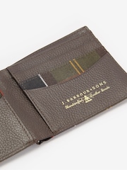 Barbour® Brown Tartan BiFold 100% Cotton Wallet - Image 4 of 4