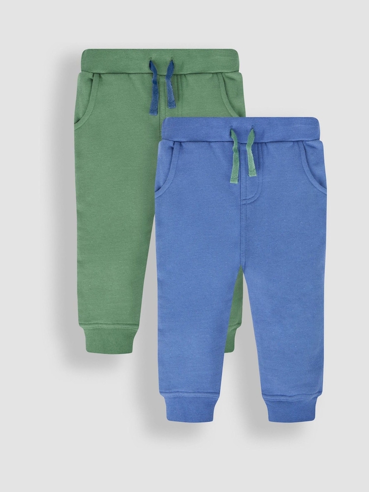 Khaki zelena & modra - Jojo Maman Bébé 100% Cotton lahke hlače za prosti čas 2 Pack - Slika 1 iz 5 Khaki zelena & modra - Jojo Maman Bébé 100% Cotton lahke hlače za prosti čas 2 Pack - Slika 1 iz 5