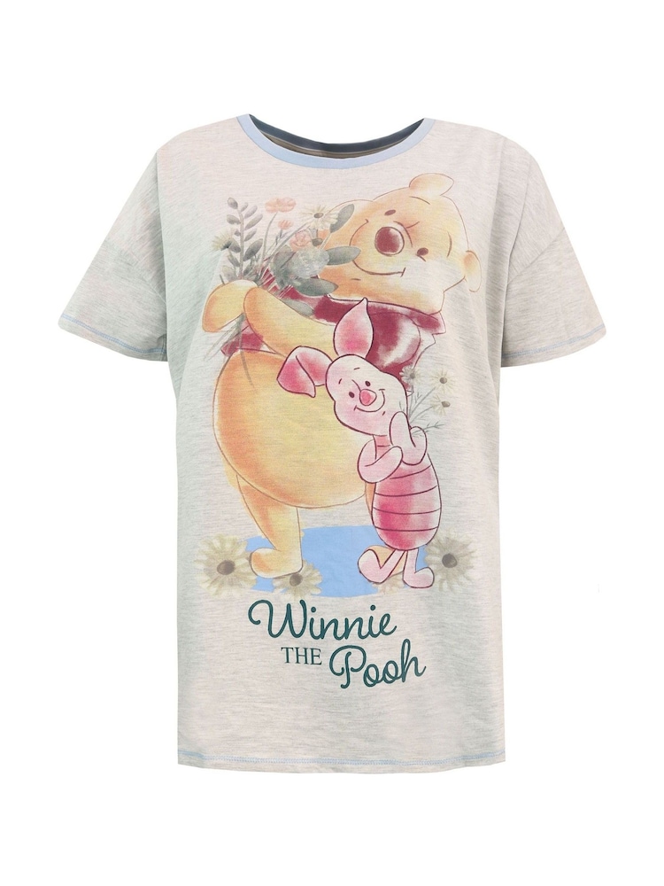 Character Blue Ladies Winnie the Pooh Pyjamas - Image 2 of 4