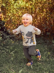 JoJo Maman Bébé Natural T-Rex Appliqué Sweatshirt - Image 2 of 5