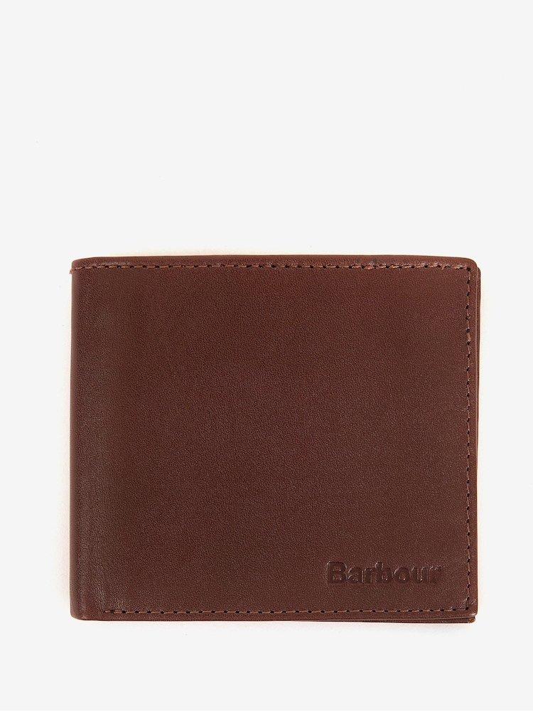 Barbour® Brown Colwell Leather Bifold Wallet - Image 1 of 4