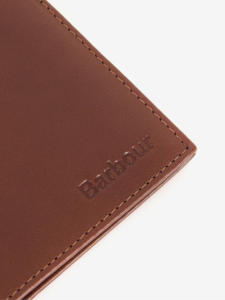 Barbour® Brown Colwell Leather Bifold Wallet - Image 4 of 4