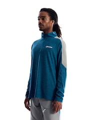 Berghaus Navy Farndale Long Sleeve Tech T-Shirt - Image 2 of 6
