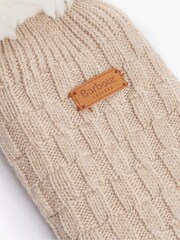 Barbour® Beige Cable Knit Lounge Socks - Image 4 of 4