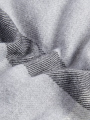 Barbour® Grey Blair Windowpane Cape Serape Scarf - Image 4 of 5