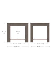 AVF Grey Calibre Oak Effect Side Table - Image 3 of 4
