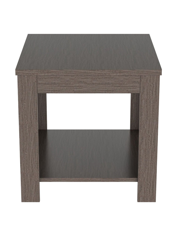 AVF Grey Calibre Oak Effect Side Table - Image 4 of 4 AVF Grey Calibre Oak Effect Side Table - Image 4 of 4