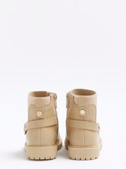 River Island Brown Girls Heart Strap Chelsea Boots - Image 2 of 4