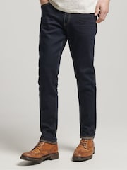 Superdry Blue Cotton Merchant Slim 100% Cotton Jeans - Image 1 of 9