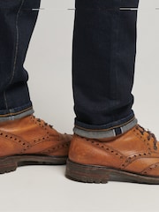 Superdry Blue Cotton Merchant Slim 100% Cotton Jeans - Image 6 of 9