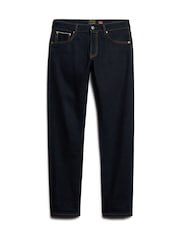 Superdry Blue Cotton Merchant Slim 100% Cotton Jeans - Image 7 of 9