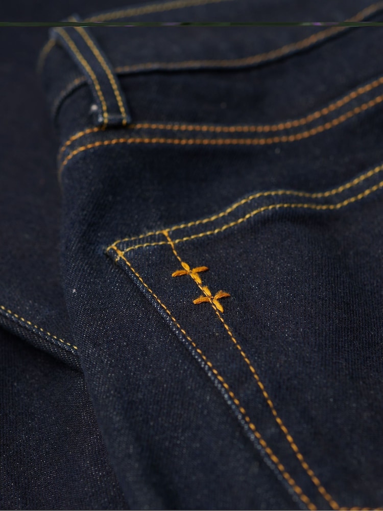 Superdry Blue Cotton Merchant Slim 100% Cotton Jeans - Image 9 of 9