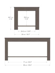 AVF Grey Calibre Oak Effect Coffee Table - Image 4 of 4
