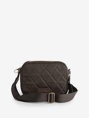 Barbour® Olive Green Quilted Cross-Body Camera Bag - Image 1 of 7