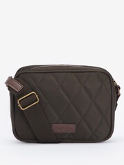 Barbour® Olive Green Quilted Cross-Body Camera Bag - Image 2 of 7