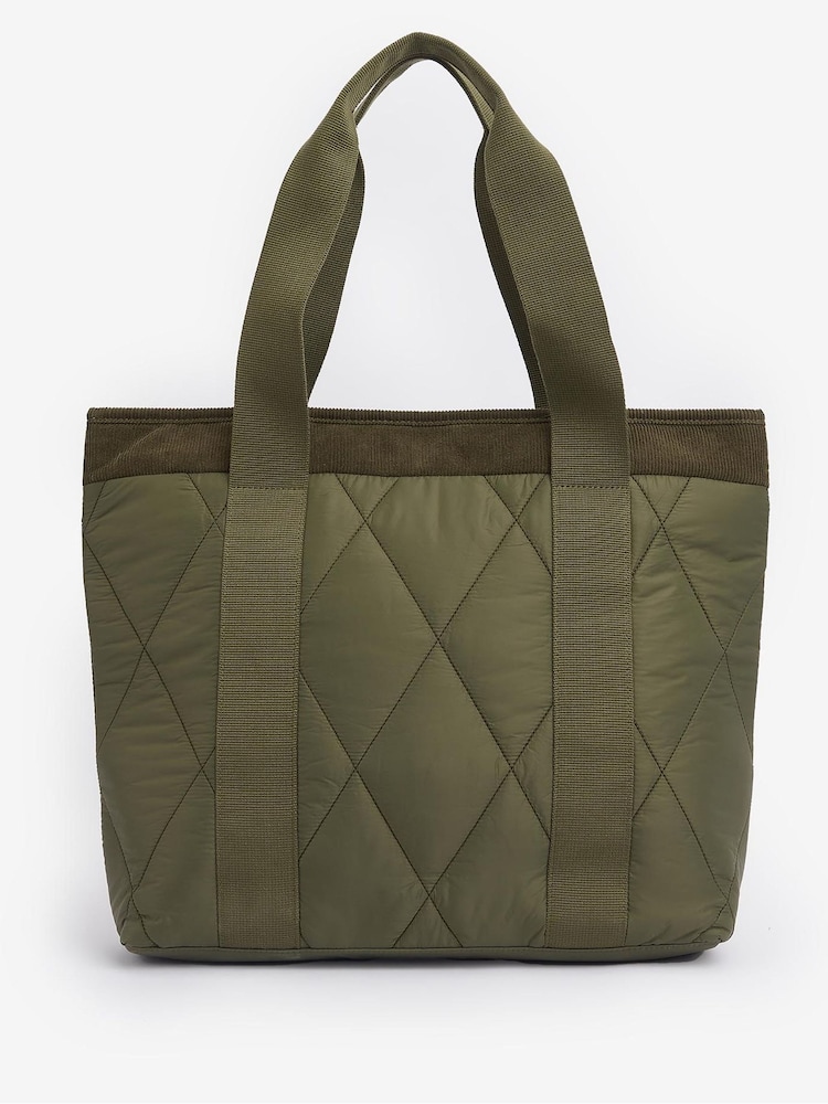 Barbour® Green Healy Quilted Tote Bag - Image 2 of 7 Barbour® Green Healy Quilted Tote Bag - Image 2 of 7