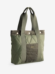 Barbour® Green Healy Quilted Tote Bag - Image 3 of 7