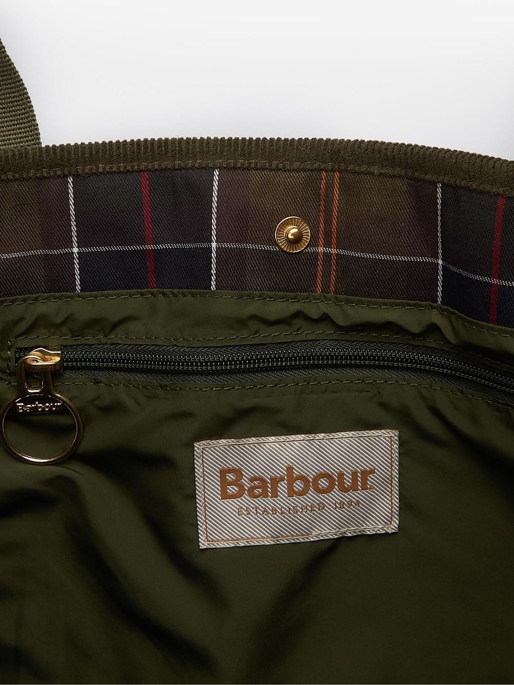 Barbour bag Green deals
