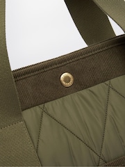 Barbour® Green Healy Quilted Tote Bag - Image 5 of 7