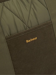 Barbour® Green Healy Quilted Tote Bag - Image 6 of 7