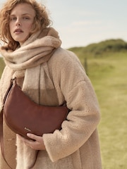 Barbour® Brown Laire Leather Sling Shoulder Bag - Image 1 of 9