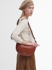 Barbour® Brown Laire Leather Sling Shoulder Bag - Image 2 of 9