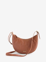 Barbour® Brown Laire Leather Sling Shoulder Bag - Image 3 of 9
