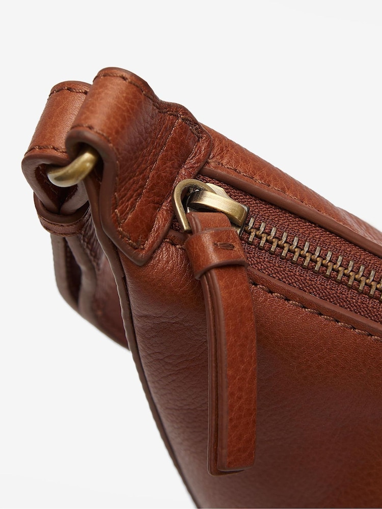 Barbour® Brown Laire Leather Sling Shoulder Bag - Image 9 of 9