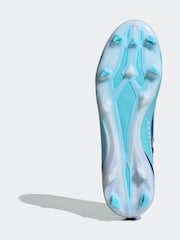 adidas Blue/White X Crazyfast.3 Firm Ground Football Boots - Image 10 of 12