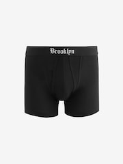 Black City Names Waistband 4 pack A-Front Boxers - Image 2 of 7